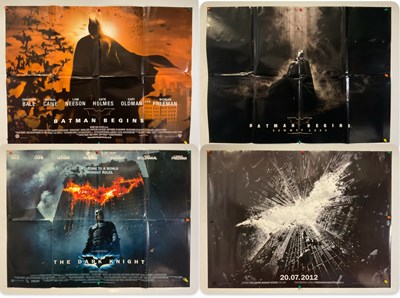 Lot 322 - THE DARK KNIGHT TRILOGY - UK Quad film posters...