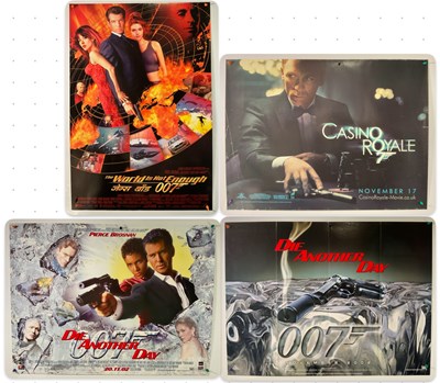 Lot 230 - A group of JAMES BOND UK Quad movie posters...