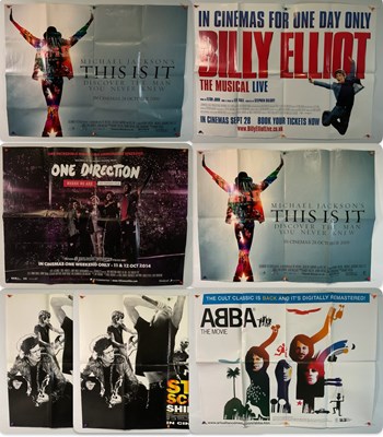 Lot 180 - A group of UK Quad film posters for musical...