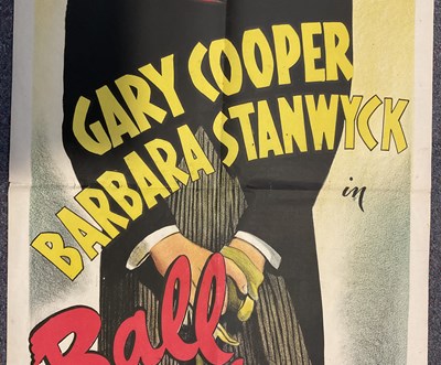 Lot 84 - BALL OF FIRE (1941) British door panel film...