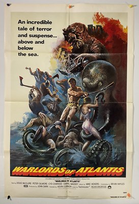 Lot 120 - WARLORDS OF ATLANTIS (1978) US one sheet,...