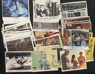 Lot 153 - A collection of over 70 lobby cards, front of...