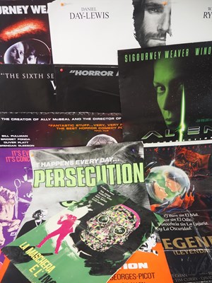 Lot 367 - A group of horror / sci-fi UK Quad and one...