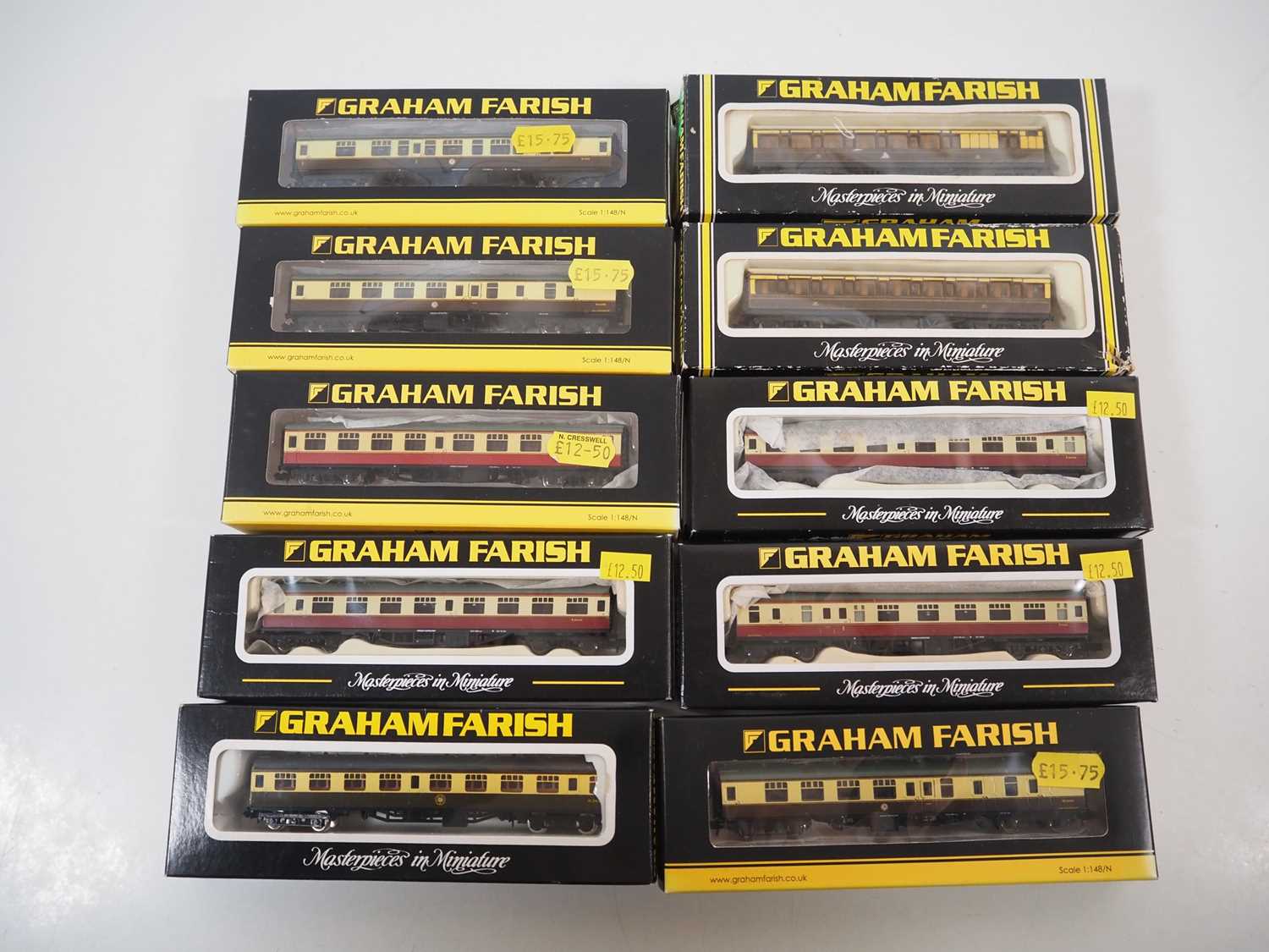 Lot 3 - A group of GRAHAM FARISH N gauge passenger...