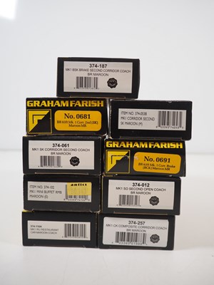Lot 4 - A group of GRAHAM FARISH N gauge MK1 passenger...