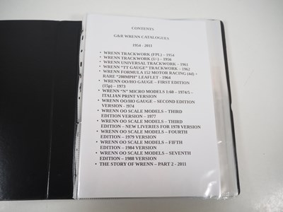 Lot 33 - A folder containing a quantity of WRENN OO...