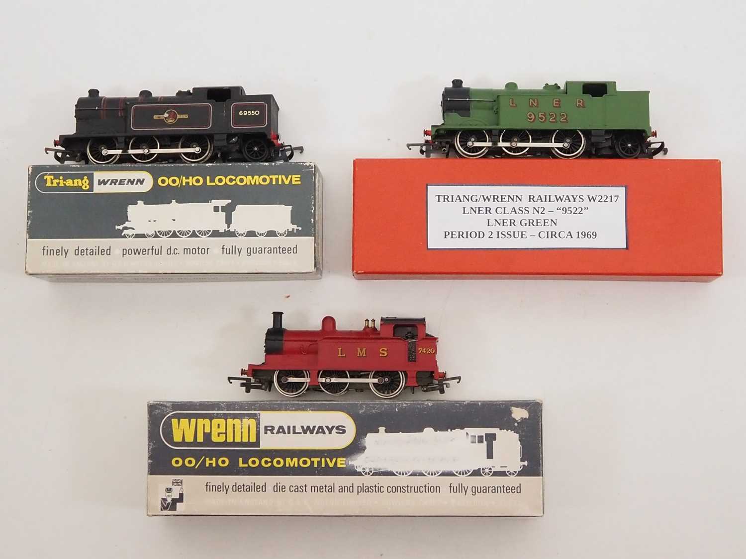 Lot 36 - A group of WRENN OO gauge steam tank...