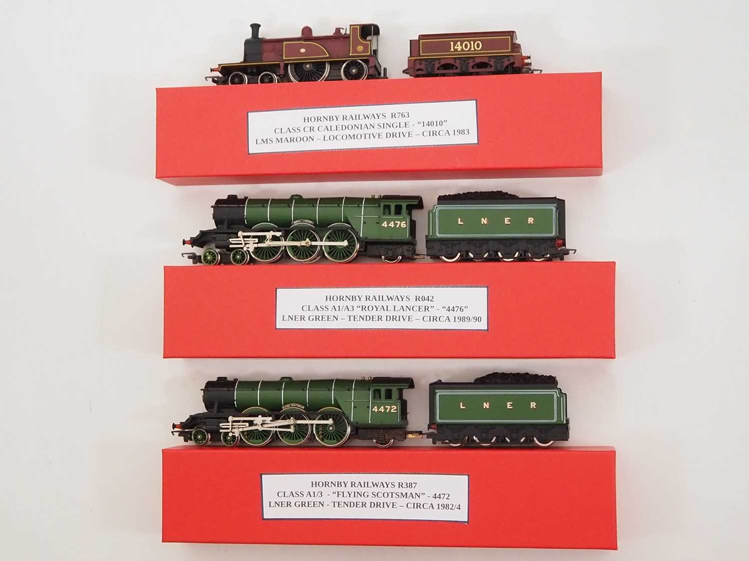 Lot 40 - A group of three HORNBY OO gauge steam...
