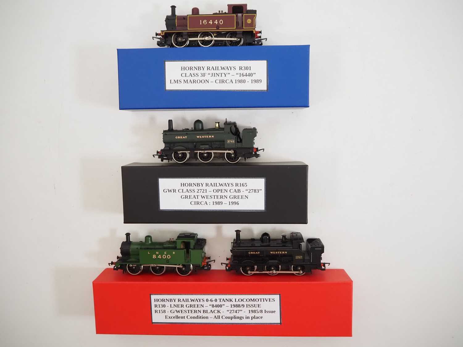 Lot 45 - A group of HORNBY OO gauge 1980s issue steam...