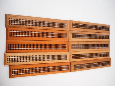 Lot 48 - A group of WRENN OO gauge wooden presentation...