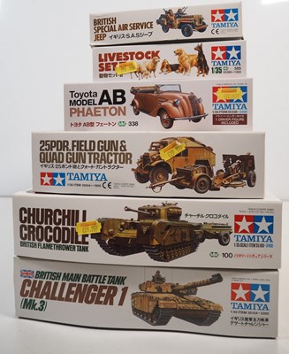 Lot 270 - A group of TAMIYA 1:35 scale unbuilt plastic...