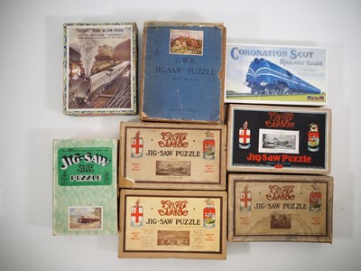 Lot 308 - A quantity of mostly pre-war jigsaw puzzles by...