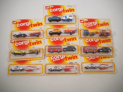 Lot 369 - A group of CORGI JUNIOR twin packs circa late...