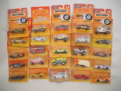 Lot 383 - A group of carded MATCHBOX USA Superfast Issue...