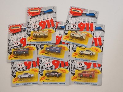 Lot 384 - A group of MATCHBOX carded Emergency vehicles...