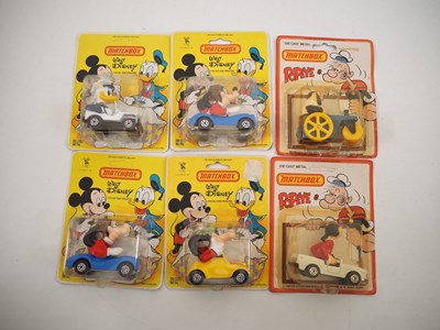 Lot 389 - A group of MATCHBOX diecast carded cartoon...