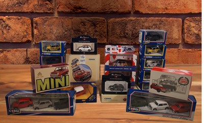 Lot 432 - A group of mostly CORGI diecast Minis and Mini...