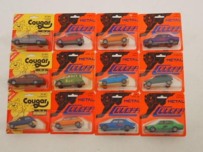 Lot 435 - A group of SOLIDO 'Cougar' diecast cars on...