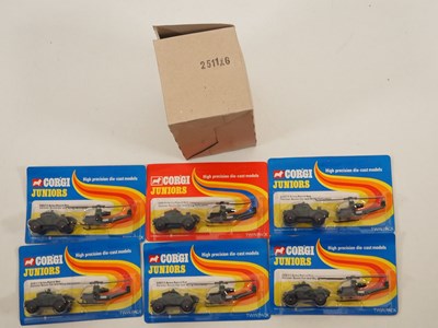 Lot 474 - A CORGI Juniors trade pack comprising 6x Army...