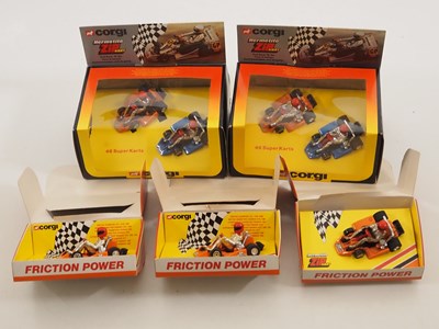 Lot 477 - A group of CORGI Hermetite Racing Super Karts,...