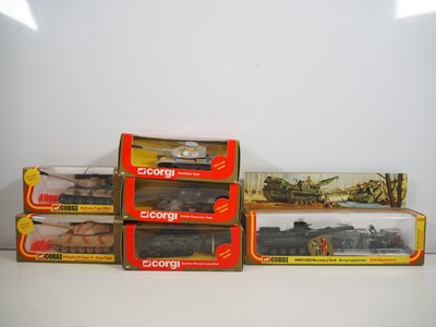 Lot 519 - A group of CORGI diecast military vehicles...