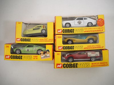 Lot 525 - A group of CORGI diecast cars all in earlier...