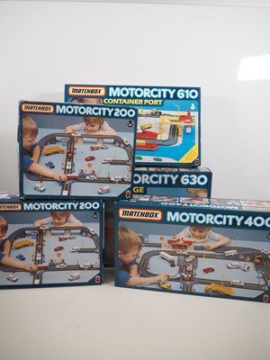 Lot 536 - A group of MATCHBOX Motorcity play sets...
