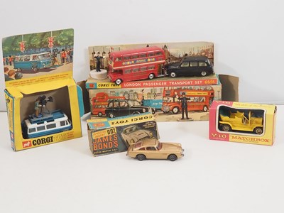 Lot 594 - A group of CORGI diecast cars and sets...