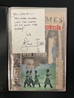Lot 259 - A handmade scrapbook by ROGER MOORE for TONY...