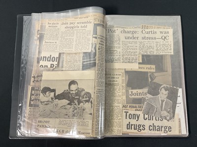 Lot 259 - A handmade scrapbook by ROGER MOORE for TONY...