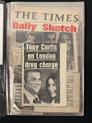 Lot 259 - A handmade scrapbook by ROGER MOORE for TONY...