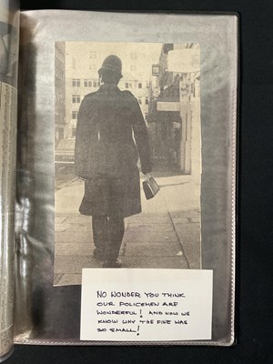 Lot 259 - A handmade scrapbook by ROGER MOORE for TONY...