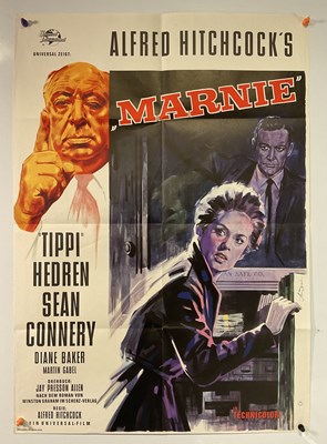Lot 18 - MARNIE (1964) German A1 film poster for the...