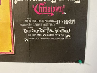 Lot 289 - CHINATOWN (1974) UK Quad film poster with...