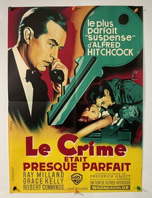 Lot 11 - DIAL M FOR MURDER (1954) French affiche film...