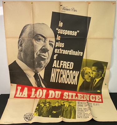Lot 221 - A group of movie posters for Alfred Hitcock...