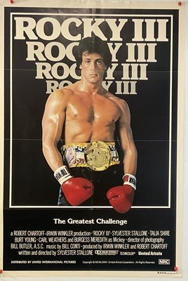 Lot 145 - ROCKY III (1982) US one sheet film poster...