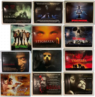 Lot 400 - A group of UK Quad Horror movie posters...