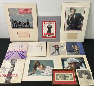 Lot 546 - A mixed group of celebrity autographs...