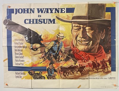 Lot 269 - CHISUM (1970) UK Quad film poster featuring...