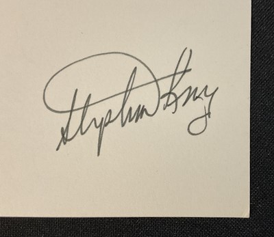 Lot 562 - STEPHEN KING - A pair of Stephen King...