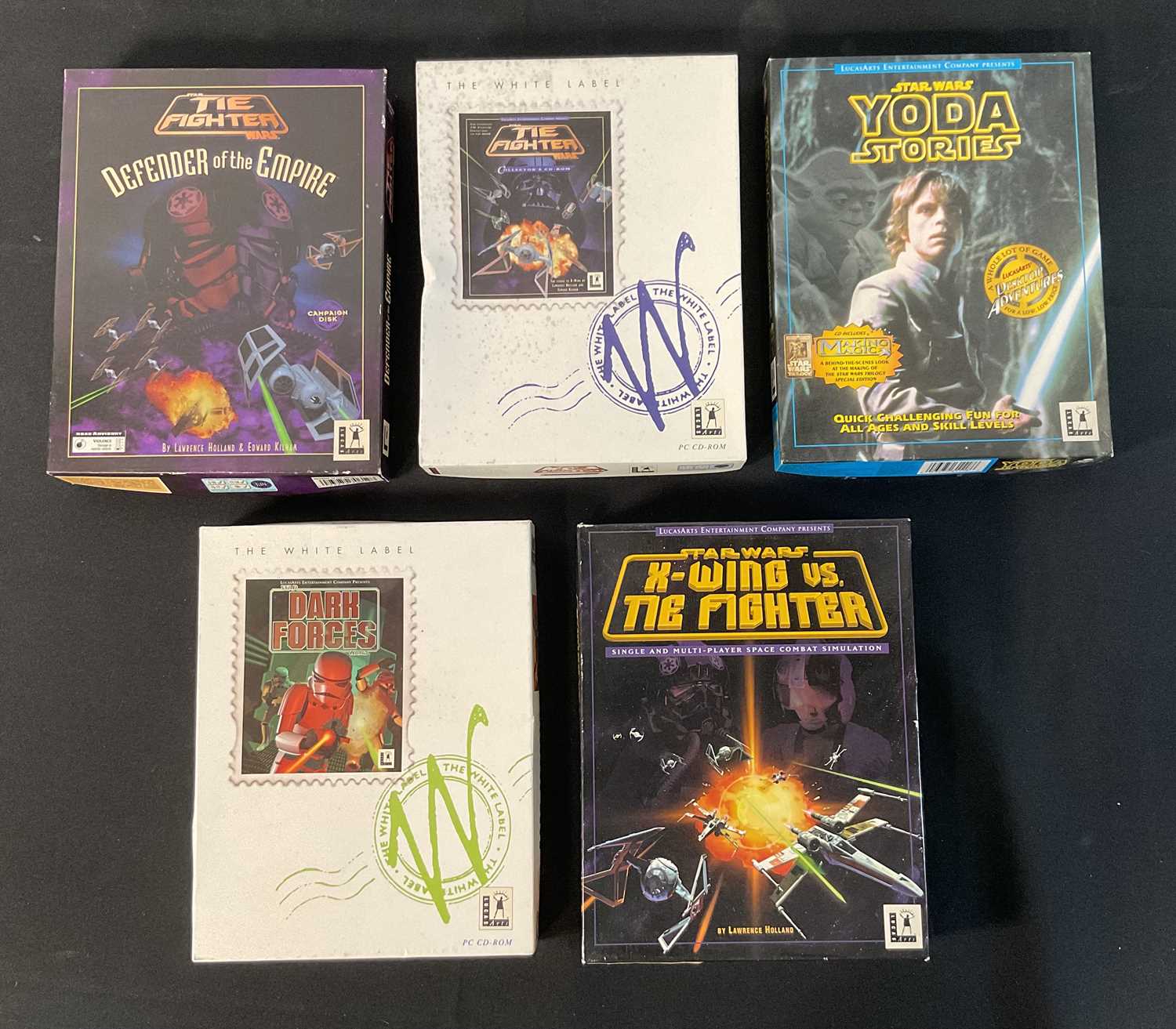 Lot 735 - A group of boxed STAR WARS PC CD-ROM / Floppy...