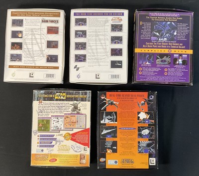 Lot 735 - A group of boxed STAR WARS PC CD-ROM / Floppy...
