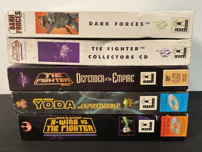 Lot 735 - A group of boxed STAR WARS PC CD-ROM / Floppy...