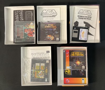 Lot 735 - A group of boxed STAR WARS PC CD-ROM / Floppy...