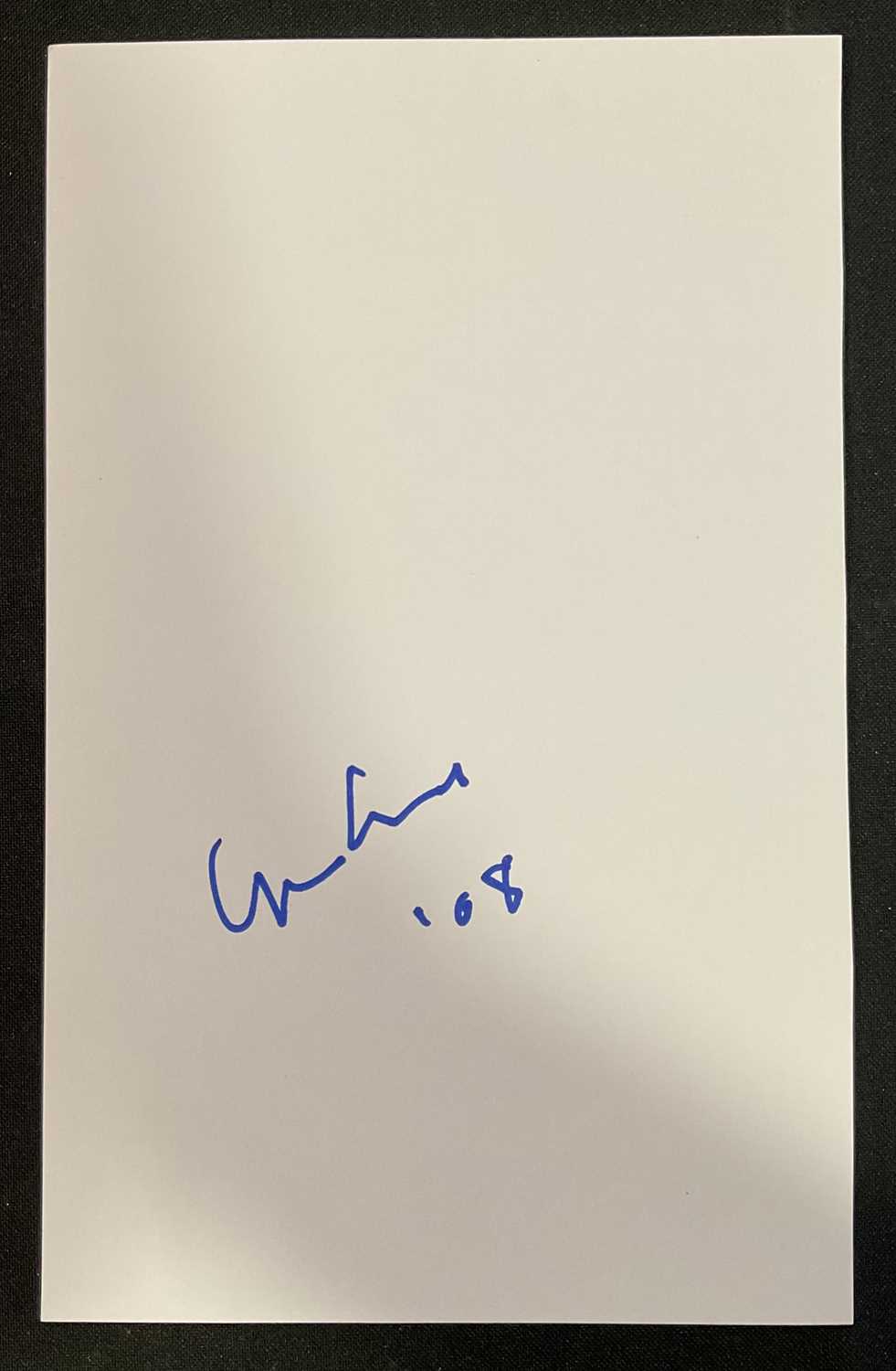 Lot 529 - YOKO ONO - A signed photocard bearing the...