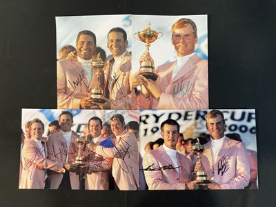 Lot 533 - GOLF - A fairway of Ryder Cup 2006 signed...