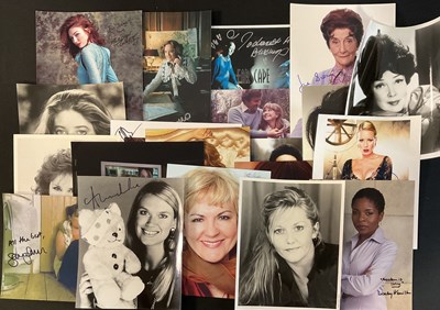 Lot 510 - A group of television and film star autographs...