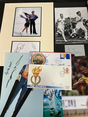 Lot 522 - OLYMPIANS - A quantity of photographs, books,...