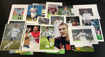 Lot 523 - A squad of International Football signed...